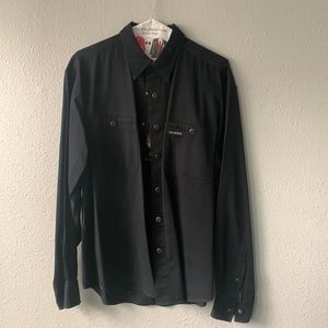 Black Harley Davidson button down long sleeve sz M excellent condition